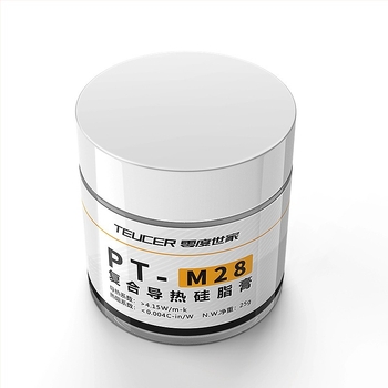 Силиконова грес PT-M28 за разсейване на топлината, семейство Zero Degree, 25g, силикон за разсейване на топлината за настолен компютър, лаптоп, графична карта, графичен процесор, чип