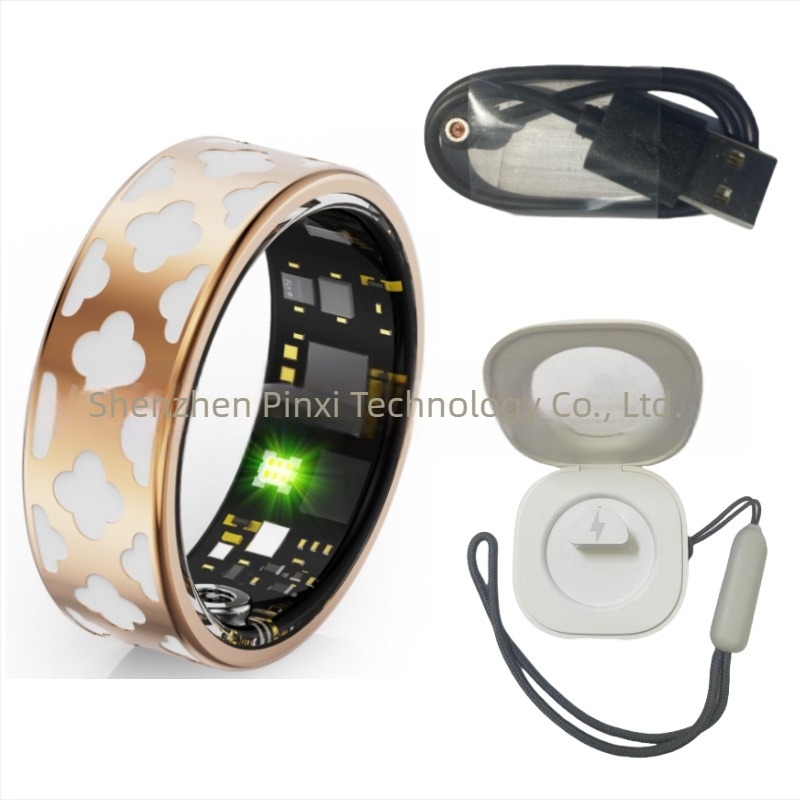 Трансгранична черна технология интелигентен пръстен с пулс, кръв, кислород, движение, крачкомер, водоустойчиво дистанционно управление, фото здраве, интелигентен пръстен
