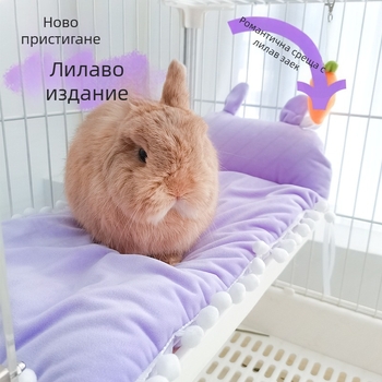 Нова подложка за лежане CrossBorder Carrot Rabbit за зимата, топла постелка за зайци, против ухапване, заек джудже, чинчила, морско свинче