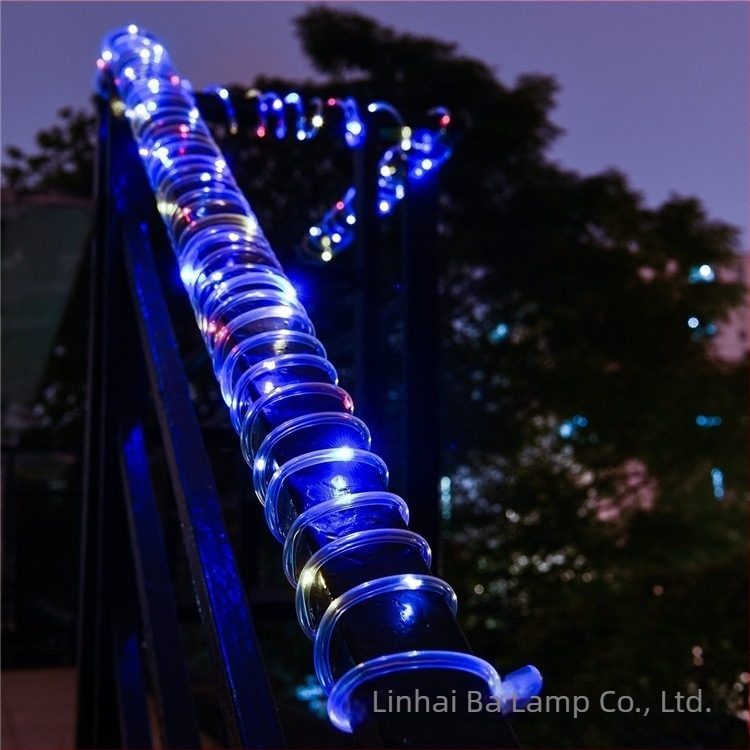 LED слънчева тръбна лампа за външна употреба, водоустойчива гипсофила, медна тел, с нишка, LED атмосфера за двора, декоративна нишка