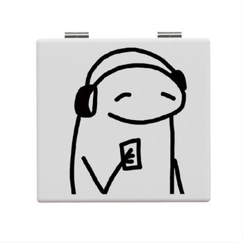 Висококачествено сладко преносимо огледало за клас, сгъваемо огледало, преносимо огледало за грим за студенти, огледало за грим за общежитие