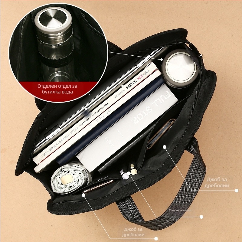 Yiyun Chen куфарче за мъже, чанта за документи, печат на дамска бизнес чанта, чанта за документи формат А4, персонализирано лого