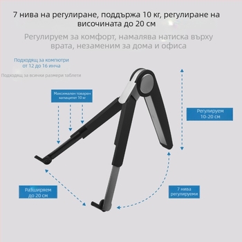 Държач за компютър, преносим държач за лаптоп, държач за разсейване на топлината, държач за мързелива поставка, държач за таблет, поставка за камбала