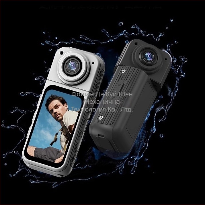 Палец Спортна Камера за Гръден Кош, 4K HD 360 Панорамна Камера за Шофиране на Мотоциклет, Записващо За Каска, Влог