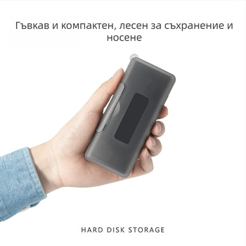 Кутия за съхранение на твърд диск M2 Кутия за защита на твърд диск Кутия за съхранение на твърд диск в твърдо състояние PP кутия Водоустойчиво уплътнение Защита на твърд диск M2