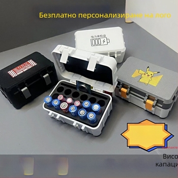 Нова кутия за съхранение на батерии тип „бутон“ № 5 № 7, универсална кутия за съхранение, преносима кутия за съхранение на батерии, запечатана гъба за съхранение