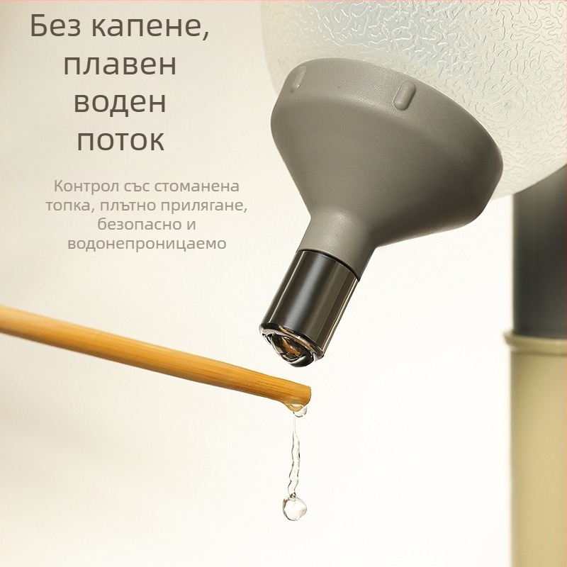 Устройство за пиене на вода за кучета, не мокри устата, висящ регулируем диспенсър за вода, вграден чайник за вода, купа, сваляема и миеща се