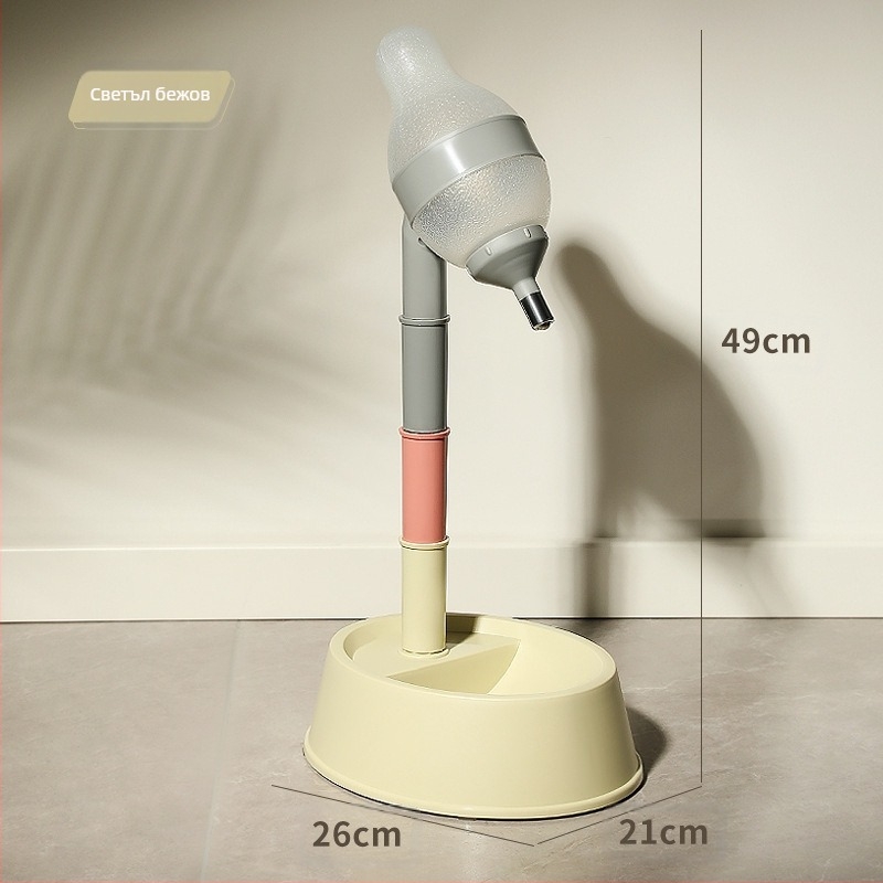 Устройство за пиене на вода за кучета, не мокри устата, висящ регулируем диспенсър за вода, вграден чайник за вода, купа, сваляема и миеща се