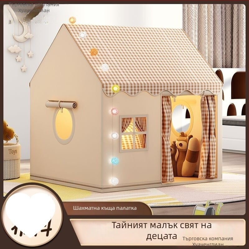 Детска палатка, вътрешна игрална къща, малка къща, замък, къща за принцеси, спална къща за игра, играчка, мрежа против комари, подарък за рожден ден
