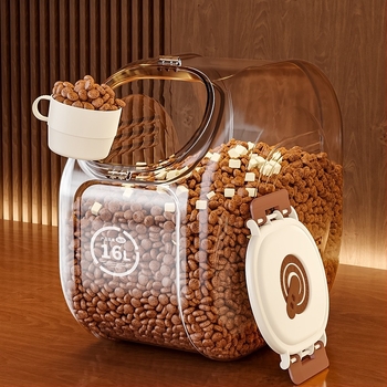 Храна за домашни любимци, бъчва за съхранение на котешка храна, запечатана влагоустойчива бъчва за котешка храна, запечатана бъчва за храна за домашни любимци, бъчва за кучешка храна, запечатана кутия