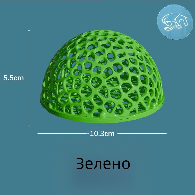 Куха малка полусфера за подслон за риби, черна черупка, подслон за скариди, пластмасов подслон за риби и скариди, кристален аквариум за размножаване, озеленяване