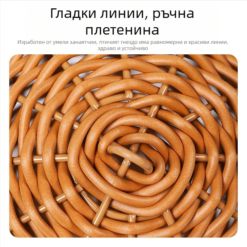 Висящо гнездо за папагал, ратан, гнездо за птици, ратаново устойчиво на ухапване, лятно, четири сезона, универсален диван, божур, Xuanfeng, гнездо за спане от тигрова кожа