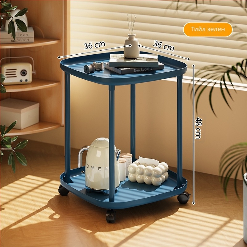 Фабрика директно на едро странична масичка за съхранение крем вятър малка масичка за кафе домашен креативен диван странична масичка с колелца мобилно легло