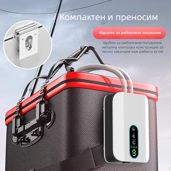 BAKALE нова USB кислородна помпа кислород домашен аератор за риба кола на открито див риболов литиева батерия