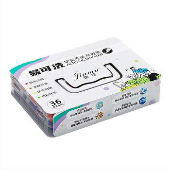 Лесен за измиване акрилен маркер, лесен за измиване, акварелен маркер за ученици от началното училище, непрозрачен и подреждащ се един върху друг за детска градина