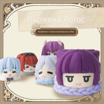 Механична клавиатура Doomed Fulilian Keycap Series, персонализирана, двуизмерна, от смола, с единична капачка и Esc