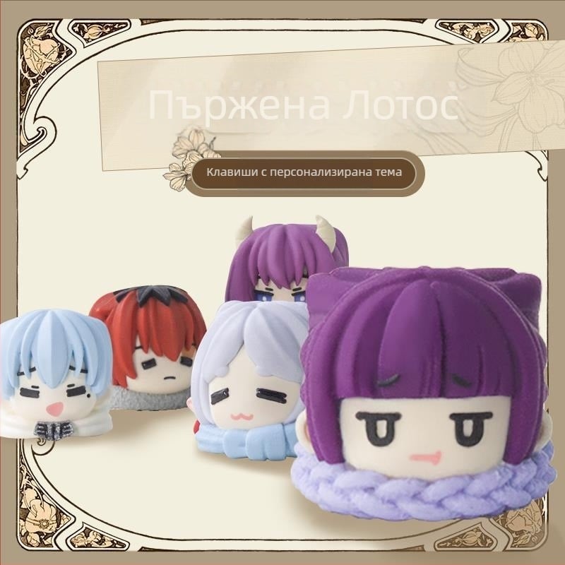 Механична клавиатура Doomed Fulilian Keycap Series, персонализирана, двуизмерна, от смола, с единична капачка и Esc