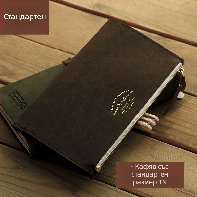 Чанта за съхранение с цип Multi-TN, аксесоари, хартиена книга DuPont, измита телешка кожа, чанта за банкноти, обграждаща