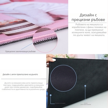 Подложка за мишка Yin and Yangyu, изключително голяма, устойчива на петна, гумена подложка за бюро с рисунки на тай чи, Ozon Cross-Border, подложка за клавиатура, която може да се пере, Amazon