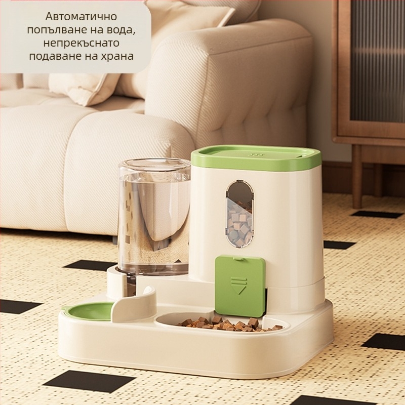 Купа за котки с голям капацитет, хранилка за питейна вода за котки, автоматична хранилка за подновяване на храна, купа за домашни любимци, домашни любимци