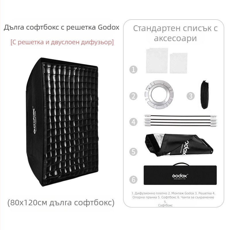 Shen Niu godox 22*90 30*120 35*140 35*160 Студийно осветление Baorongkou Grid мека светлинна кутия