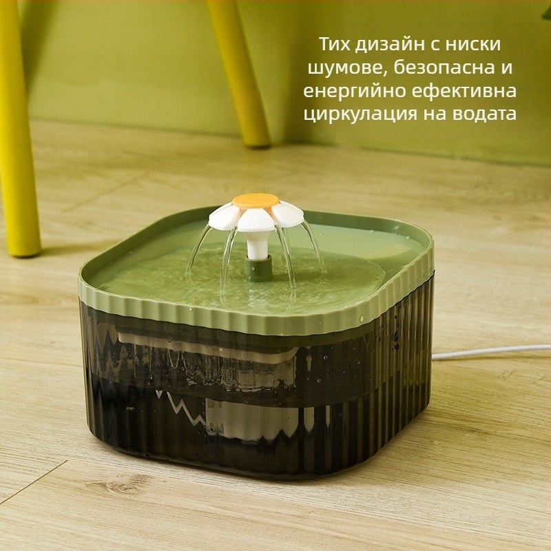 Xiaohua интелигентен диспенсър за вода за котки, течаща вода, щепсел за домашни любимци, кабелен, автоматичен циркулиращ диспенсър за вода, диспенсър за вода за кучета