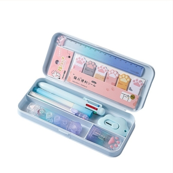 Градиентен цвят Котешки нокът Канцеларски костюм Високо изглеждаща студентска канцеларска чанта за подарък в края на семестъра, учебни награди на едро