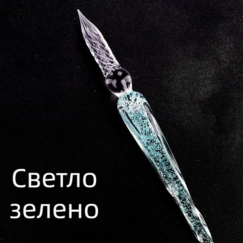 Фабрично директно ръчно изработена светеща стъклена писалка, потопена във вода, светеща писалка за табели, светеща писалка