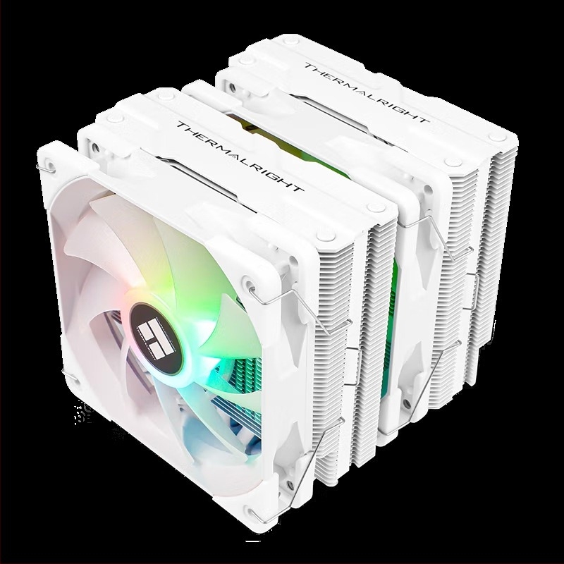 Limin PA120 серия ARGB мултиплатформен 6 топлинни тръби с въздушно охлаждане радиатор двойна кула с двоен вентилатор радиатор за процесор