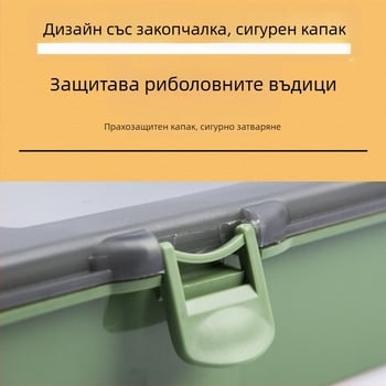 Трансгранична преносима мощна кутия за риболов на коне в европейски стил, кутия за съхранение на подводка, европейска група за риболов на шаран, аксесоари, кутия за съхранение на риболовни принадлежности на едро
