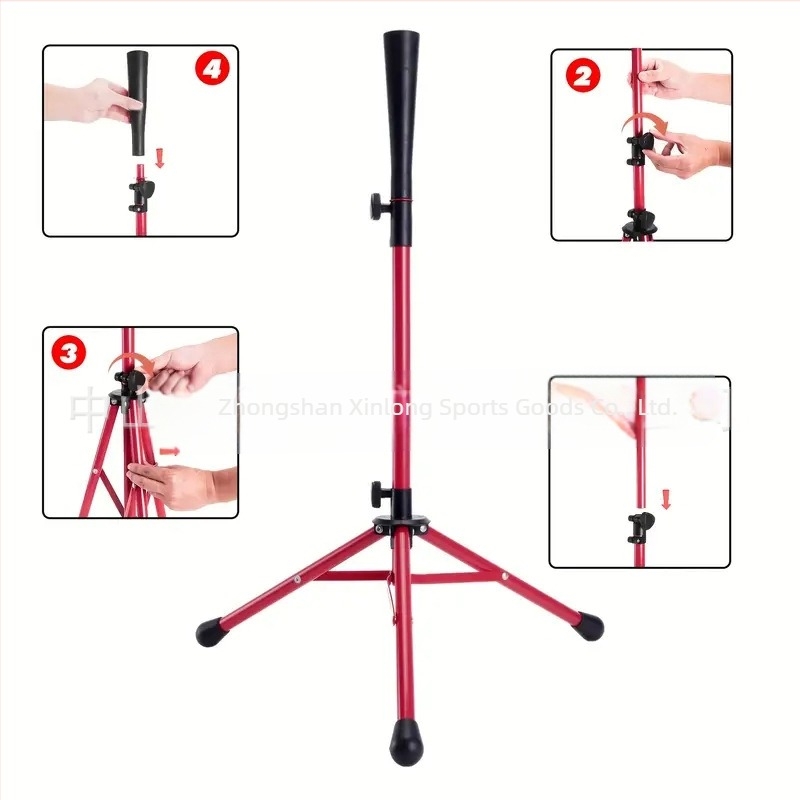 На склад едро бейзбол софтбол ударна база бейзболна тренировка Т-стол Т-стойка треньор преносим статив удряне