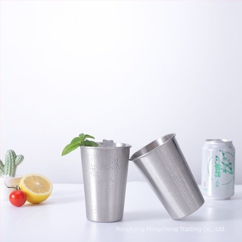 304 неръждаема стомана еднослойна къдрава бирена чаша проста външна придружаваща удобна чаша за студена напитка външна търговия на едро