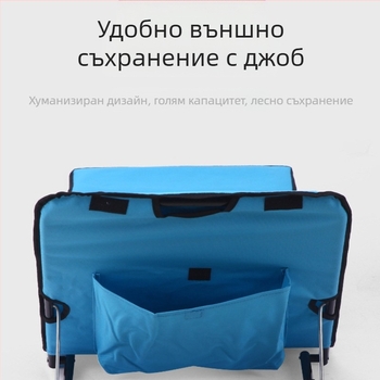 Външен единичен преносим сгъваем плажен стол с двойно предназначение, стоманена тръба, регулиращ седалка, къмпинг стол, оксфордски плат, стол за обяд