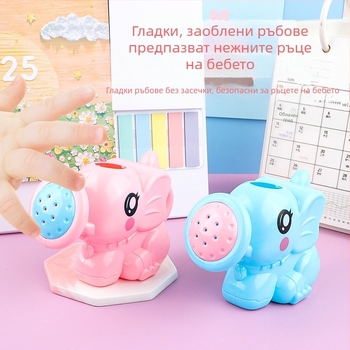 Малка играчка за вана слончета, детска играчка за вана, бутилка за вода, спрей за вана, чаша за шампоан, душ слончета