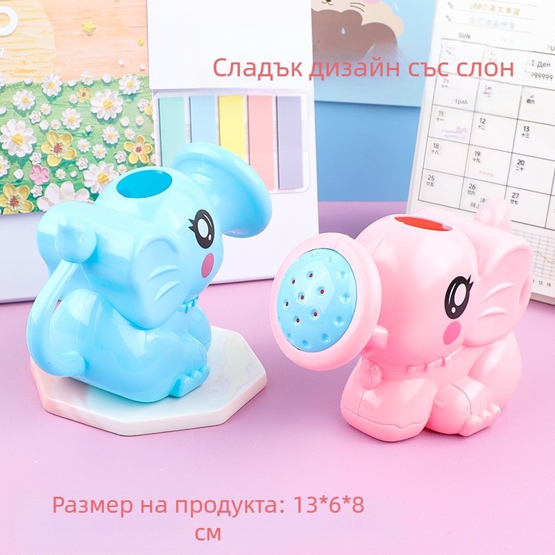 Малка играчка за вана слончета, детска играчка за вана, бутилка за вода, спрей за вана, чаша за шампоан, душ слончета