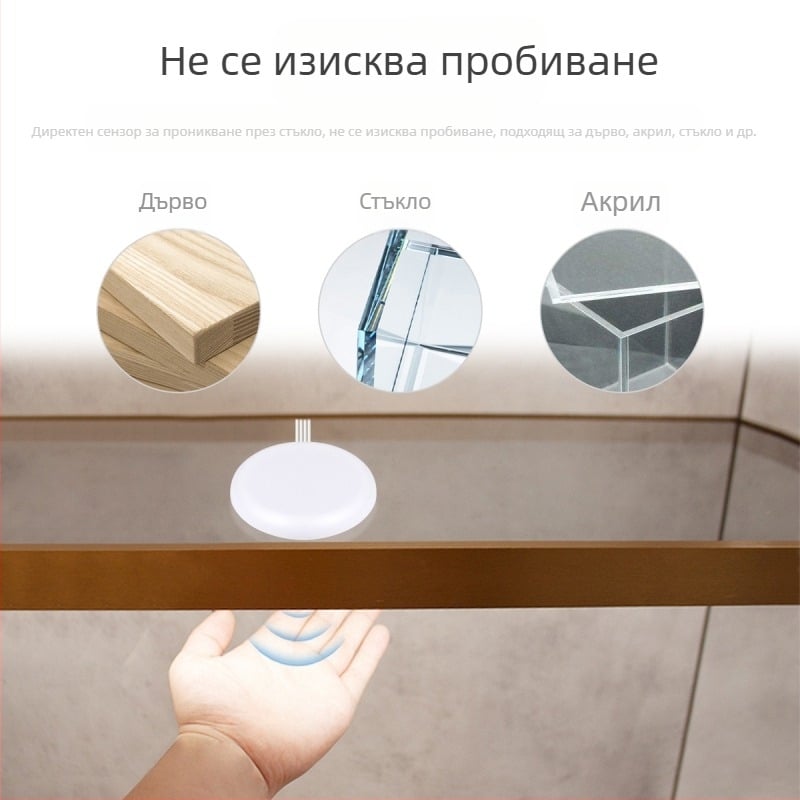 LED светлинна лента с докосване, димер, ръчно сканиране, сензор, контролер, домашен шкаф, гардероб, превключвател за осветление на едро