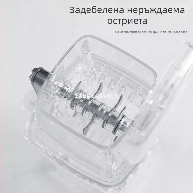 Ледогенератор Домакинска малка машина за изглаждане Гранулиран пясък Лед Натрошен лед Търговска сергия Машина за лед от градушка Ръчна машина за натрошен лед