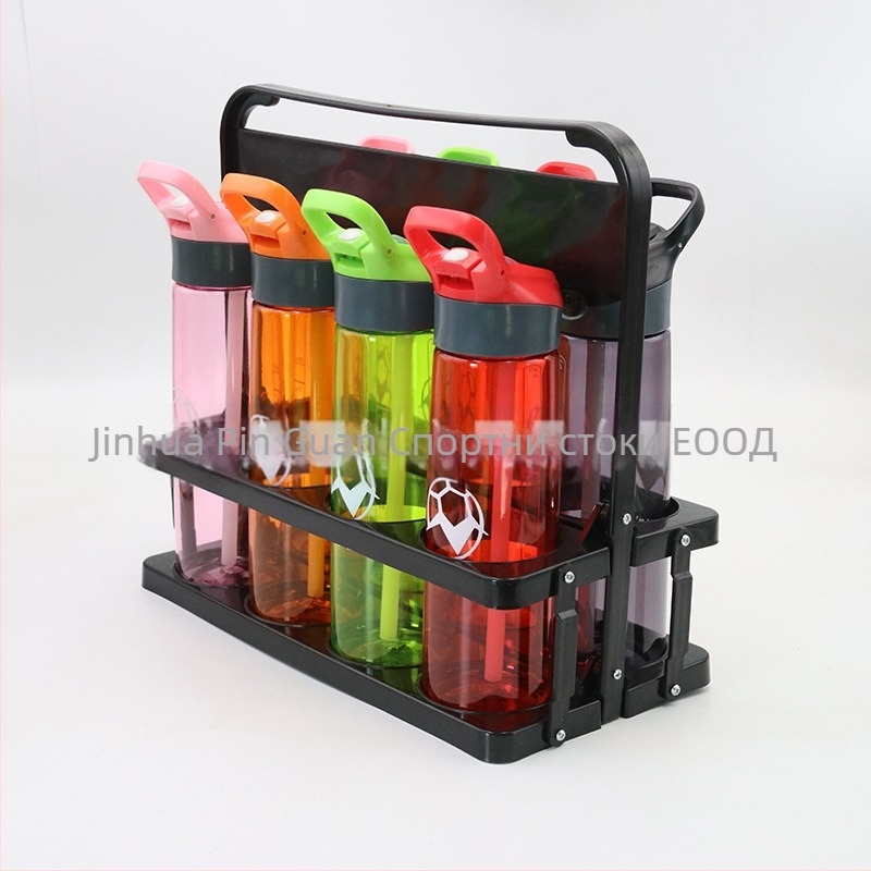 Мотивационен държач за бутилка с вода, държач за бутилка с вода за футболен треньор, държач за футболни чаши с вода, преносим държач за бутилка с вода, комплект от 8 държача за бутилка с вода