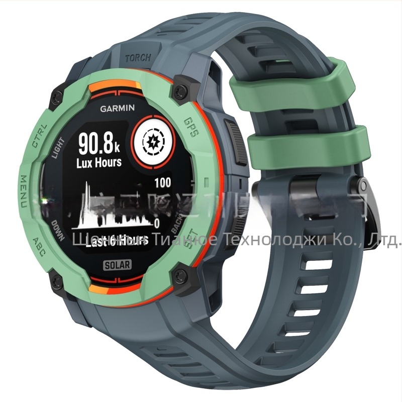 Подходящ за Garmin instinct 3 amoled 50mm официална силиконова каишка Instinct 3