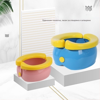 Детска външна сгъваема малка тоалетна табуретка, преносима, детски писоар, мъжка и женска, бебешка тоалетна за пътуване в кола