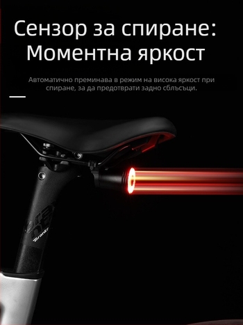 Eslnf Велосипедна задна светлина, акумулаторна, висока издръжливост, нощна велосипедна светлина, шосейна велосипедна светлина, планинско велосипедно оборудване