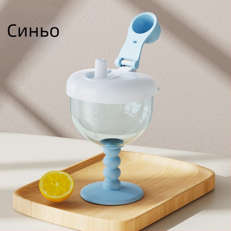 Бебешка учебна чаша за пиене, чаша от Pp материал, домакинска детска сламена чаша, чаша за мляко против падане с кантар на едро