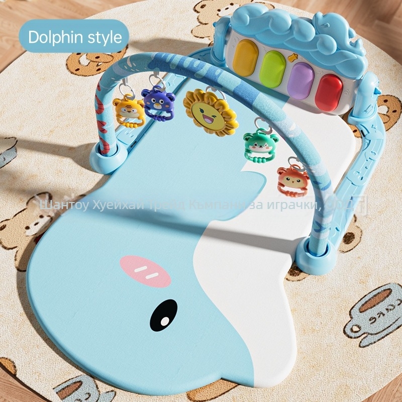 Стойка за фитнес за пиано за новородено Amazon с многофункционална подложка за пълзене на пиано EN71