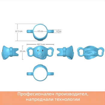 Дръжка за бутилка Dr. Brown с мека силиконова дръжка, бутилка с вода, аксесоари за бутилки на едро, сламка, удобна
