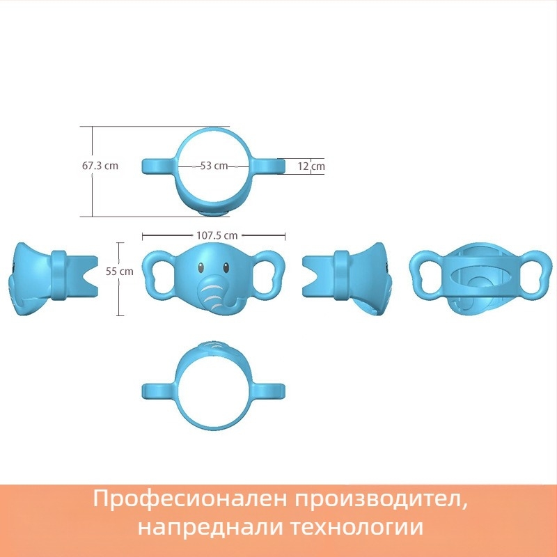 Дръжка за бутилка Dr. Brown с мека силиконова дръжка, бутилка с вода, аксесоари за бутилки на едро, сламка, удобна