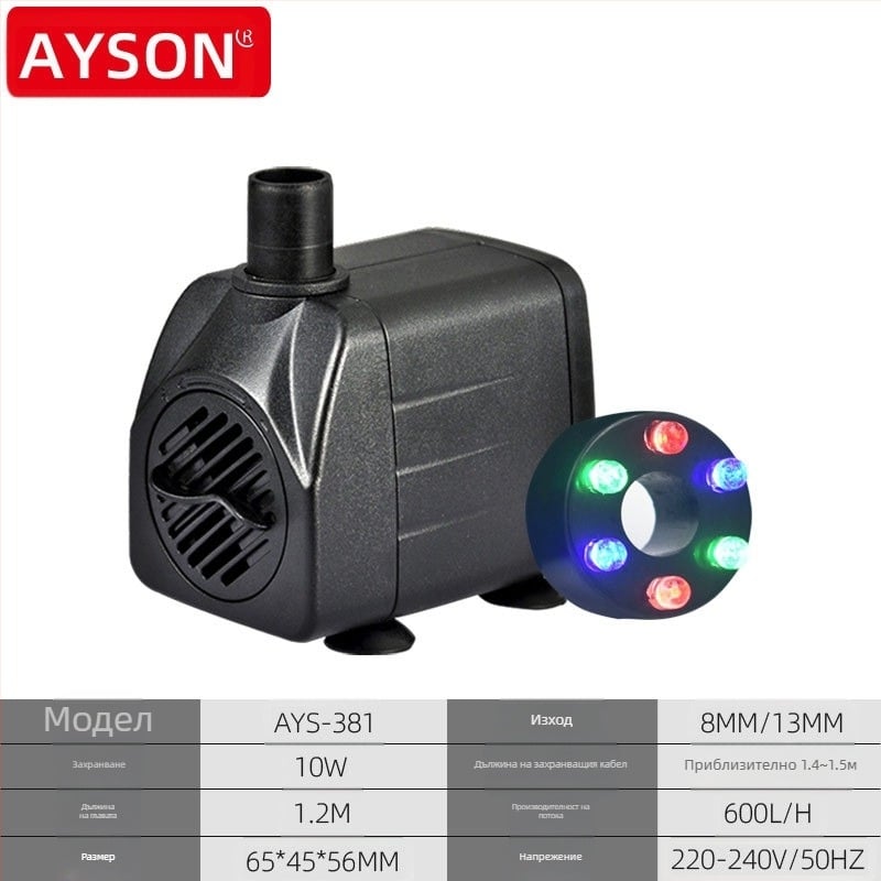 110V/220V осветен фонтан за занаяти, алпинеум, циркулационна помпа за течаща вода, САЩ/Европа/Великобритания/Австралия, доставка от Amazon