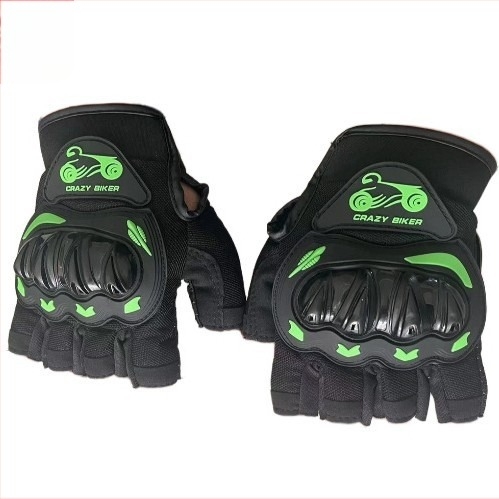 Твърди ръкавици с половин пръст, мотоциклетни ръкавици с половин пръст, спортни, за езда на открито, леки, дишащи, с половин пръст