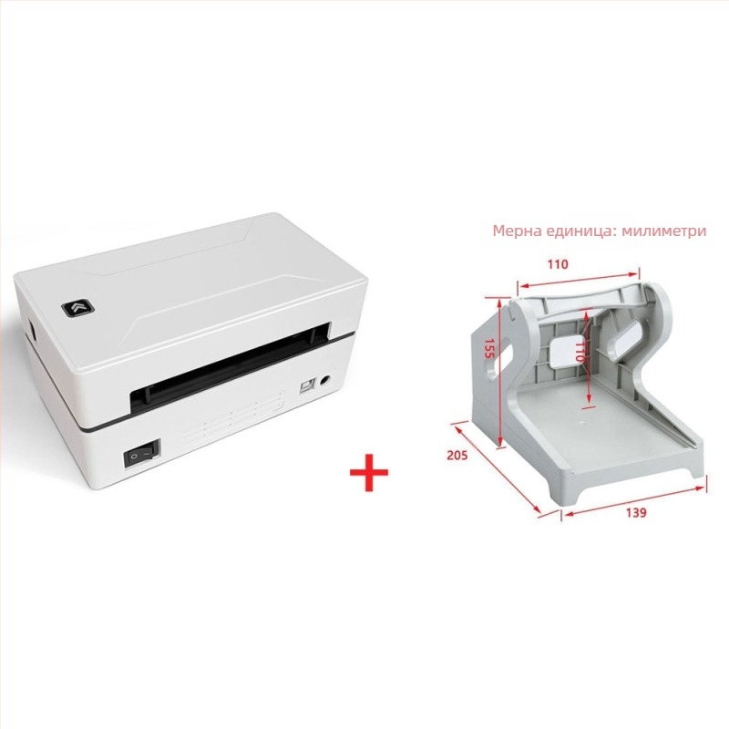 Bluetooth+PC Безжичен термопринтер за етикети 4X6 с двойно предназначение