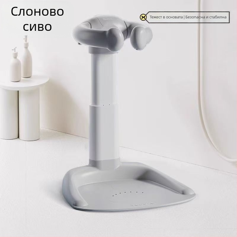 Вертикален душ за бебета, стояща вана за бебета, артефакт, противопадаща и противоплъзгаща се рамка за измиване на дупето на малко дете