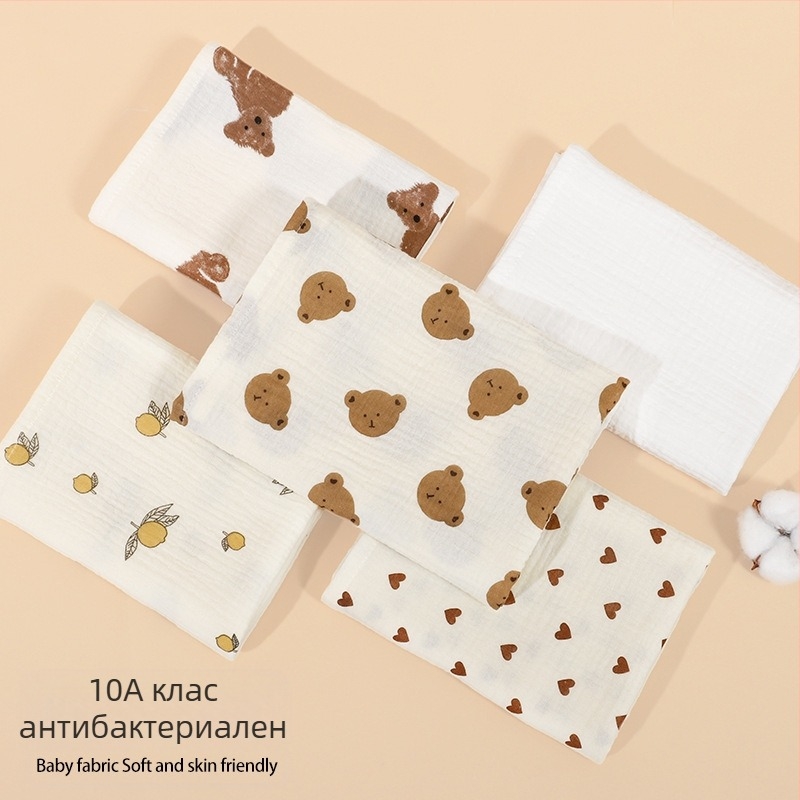 Пелена за новородено, еднослойна и двуслойна, от чиста памучна марля, бебешка пелена, кърпа за новородено, тънък стил за родилна зала